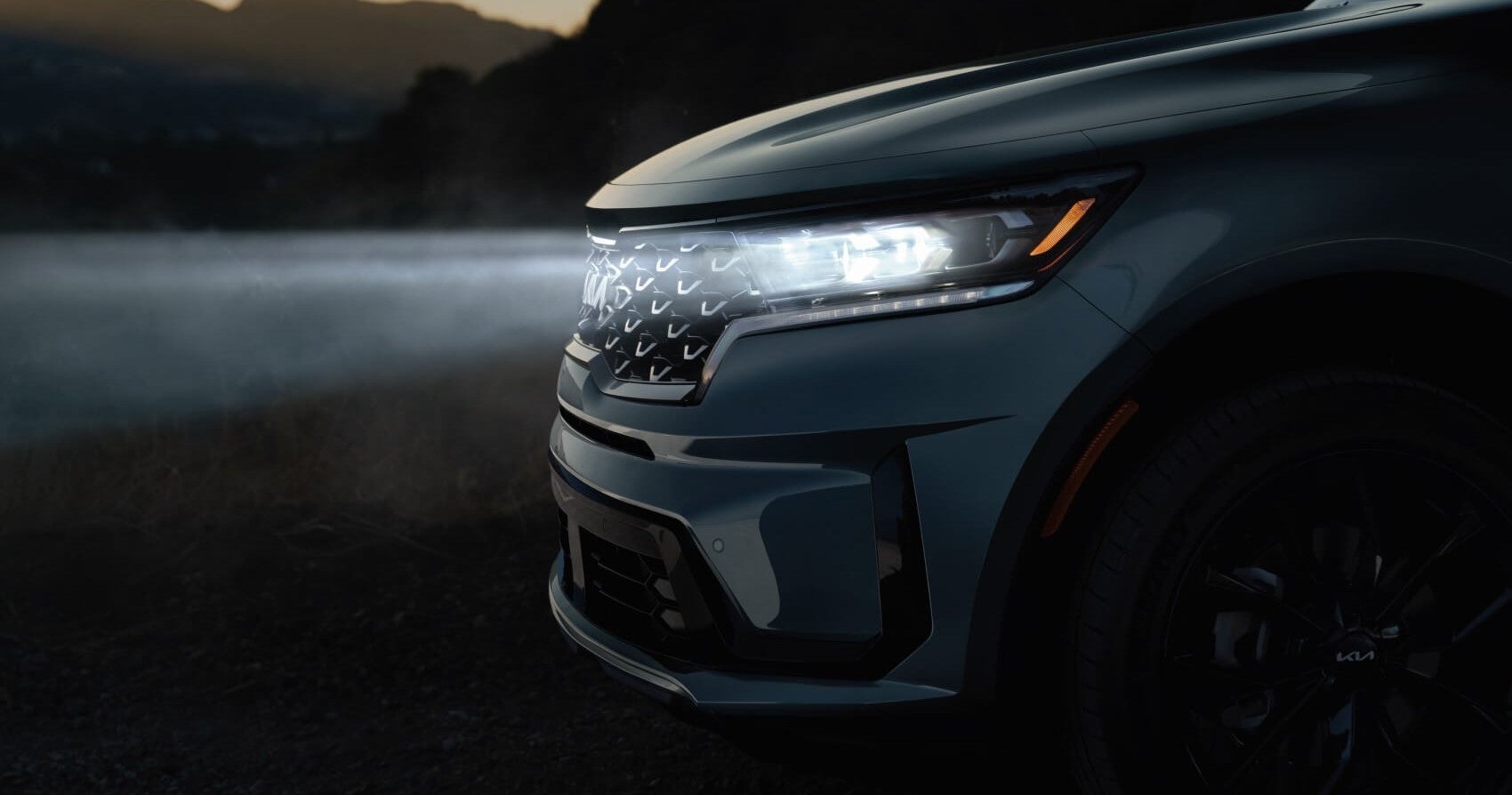 Front End of a New Kia Sorento